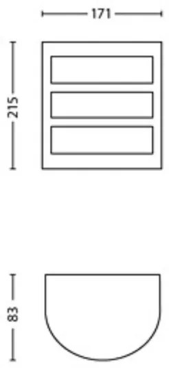 Philips - LED Vonkajšie nástenné svietidlo PYTHON LED/3,8W/230V IP44