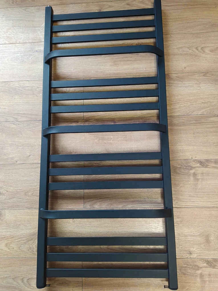 Regnis LOX DUO, vykurovacie teleso 530x1800mm, 765W, čierna matná, LOXDUO1810/540/D50/LG/BLACK