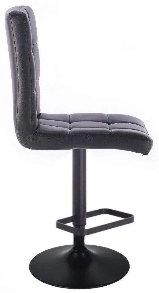 LuxuryForm DESIGN Barová stolička TOLEDO na čiernom tanieri - čierna