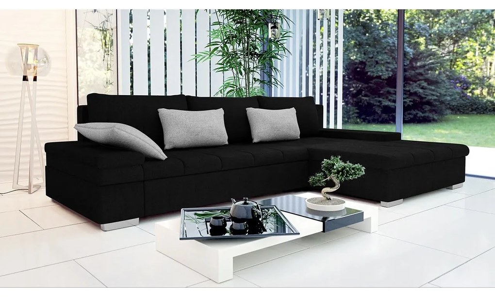 Rohová sedacia súprava Kanton Premium, Dostupné poťahy: Uttario Velvet 2951 + Uttario Velvet 2951 + Magic Velvet Pik 2225, Strana: pravá