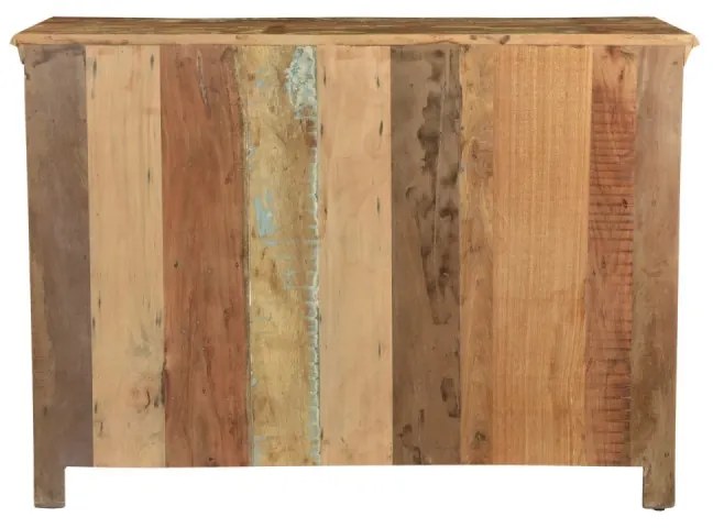 furniture-nabytek.cz - Masívna komoda Perth z recyklovaného dreva, lakovaná, biela/barevná – 125×42×90 cm