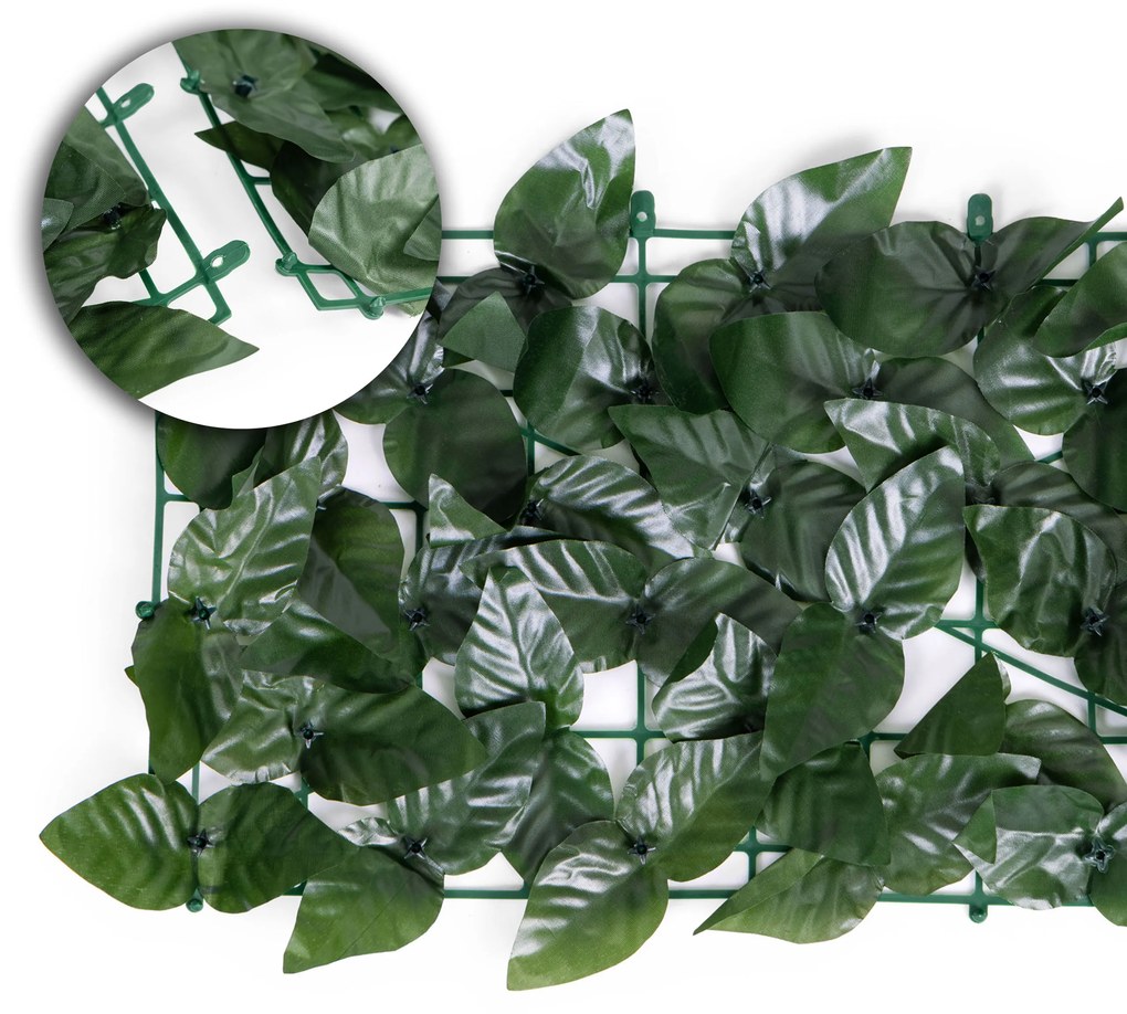 Umelý živý plot z brečtanu 3 ks. 500x150 cm zelený