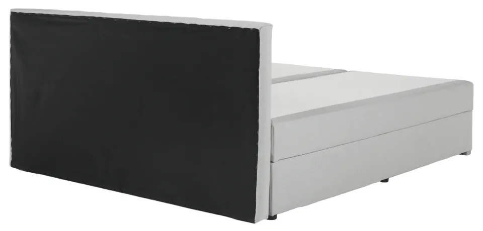 Boxspringová posteľ 180x200, svetlosivá, FERATA KOMFORT