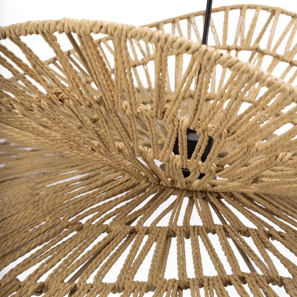 Toolight Toolight, prírodné BOHO závesné svietidlo 80cm, APP1738-1CP, OSW-06061