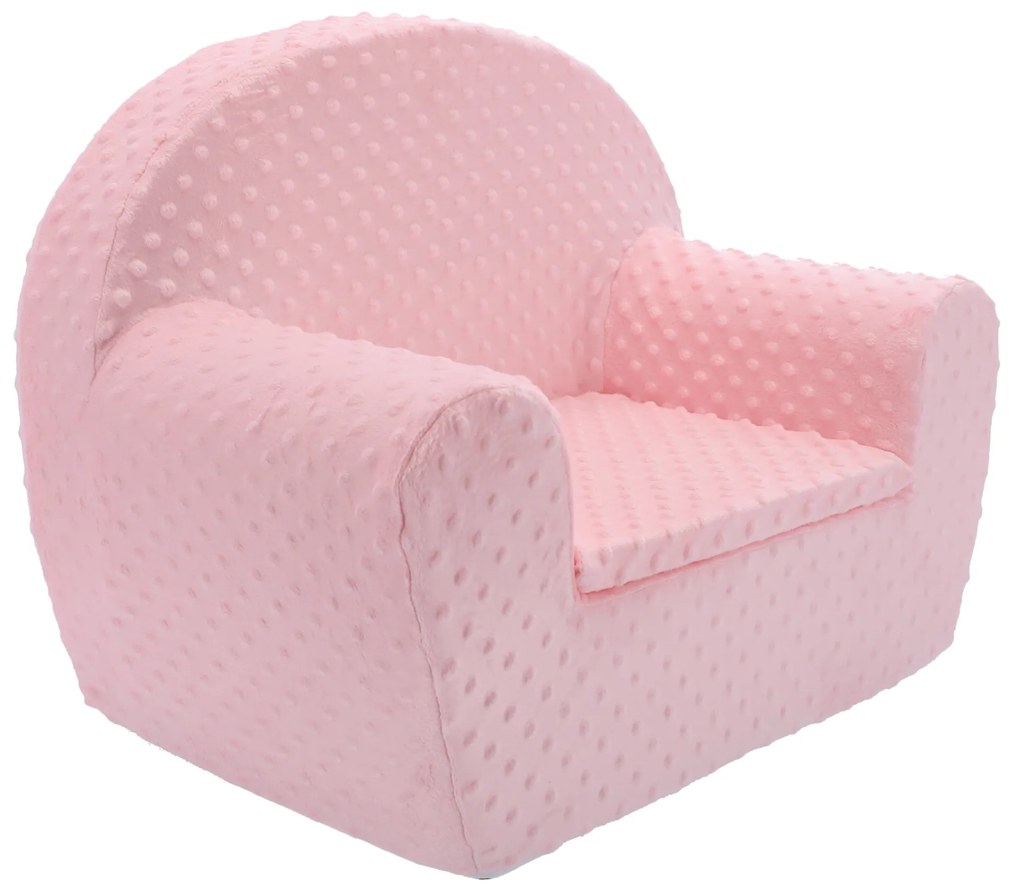 Detské kresielko MINKY - pudrovo ružové