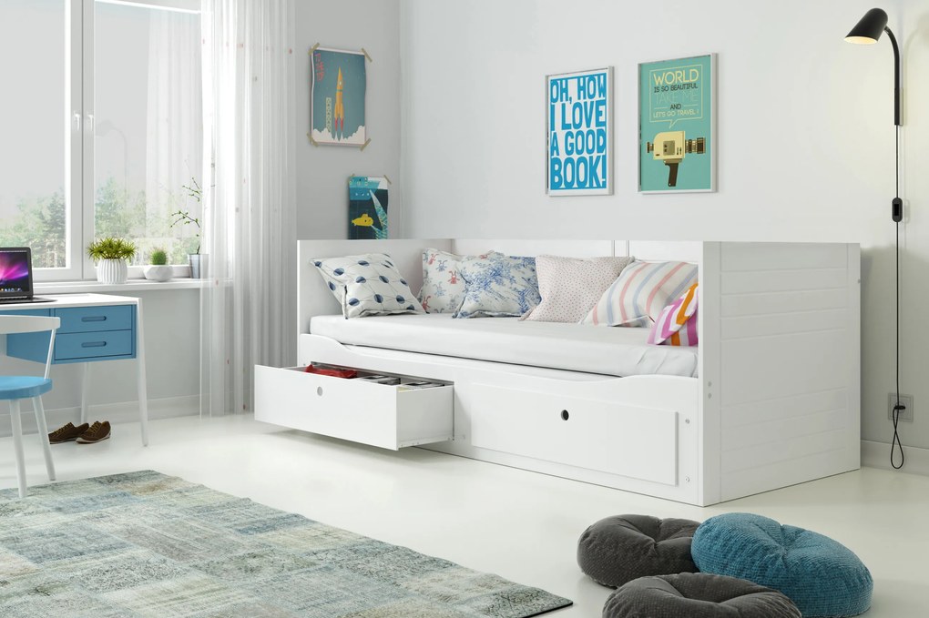Rozkladacia posteľ HERMES 2 200x80 biela