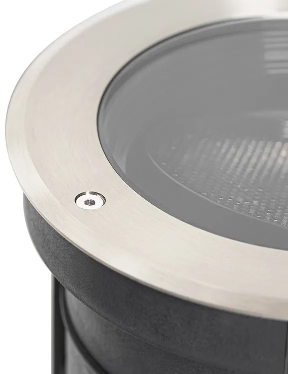 Sada 6 zemných bodových svetiel oceľ AR111 nastaviteľné IP65 - Delux Honey