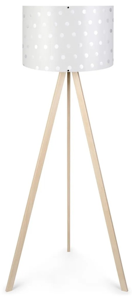 Opviq Stojacia lampa AYD II 140 cm krémovo biela