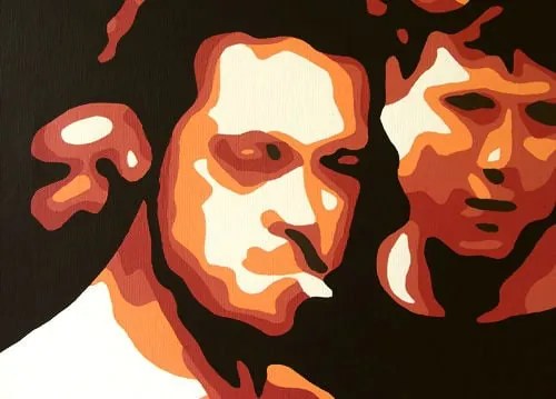 Ručne maľovaný POP Art obraz Fight Club | rôzne rozmery