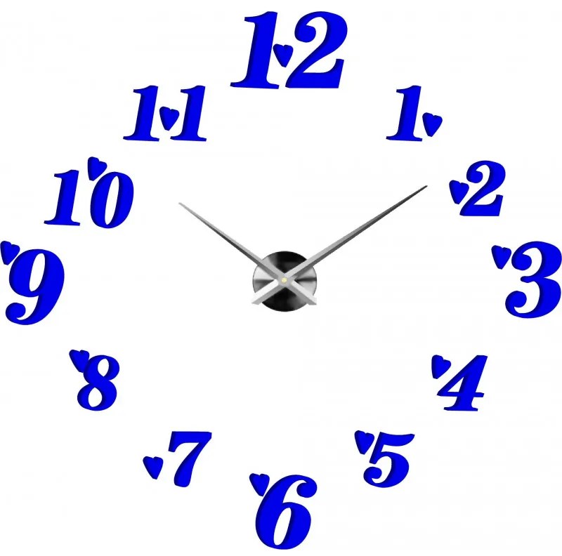 Veľké nalepovacie hodiny na stenu srdiečka I SENTOP 12S004+ srdiečka