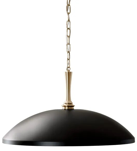 Kichler KL-DELAROSA-P-BK - Luster na reťazi DELAROSA 1xE27/60W/230V čierna/mosadz