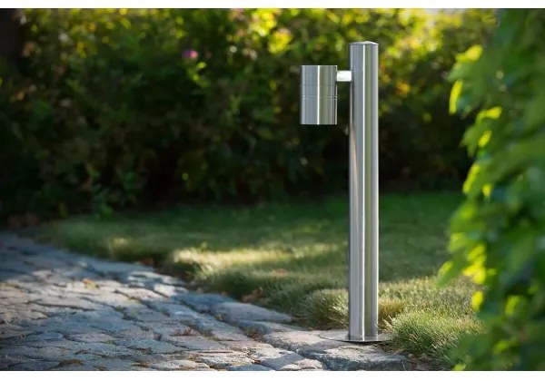 Lucide 14867/49/12 - LED Vonkajšia lampa ARNE-LED 1xGU10/5W/230V matný chróm