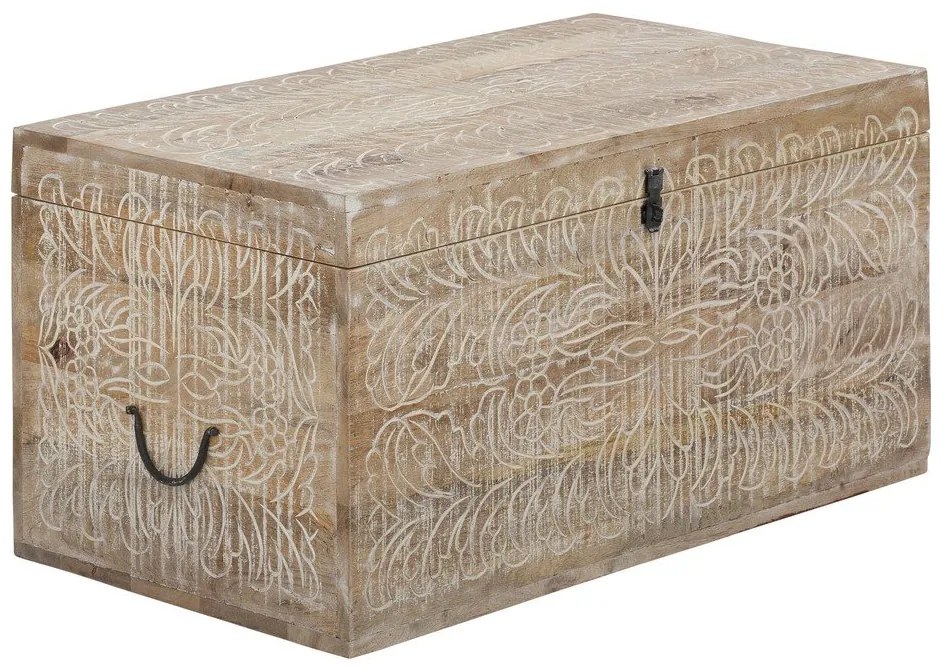 Truhlica z mangového dreva v prírodnej farbe 45x50 cm Malati – Støraa