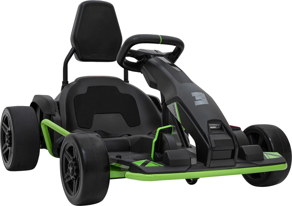 Ramiz Detská motokára na batérie Fast 3 Drift čierna + funkcia driftu + motory 2x150W + LED rádio + pásy