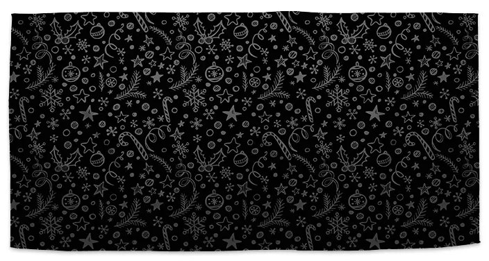 Sablio Uterák Vianoce na čiernej - 30x50 cm