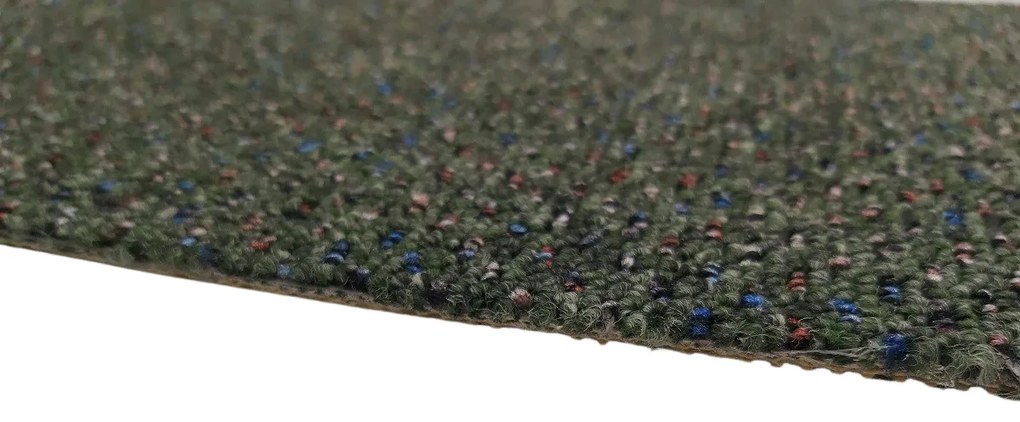 Koberec metráž New Techno 3547 zelené, na mieru, šíře 4m, zelená, ab (mriežka), chodba / predsieň, Timzo