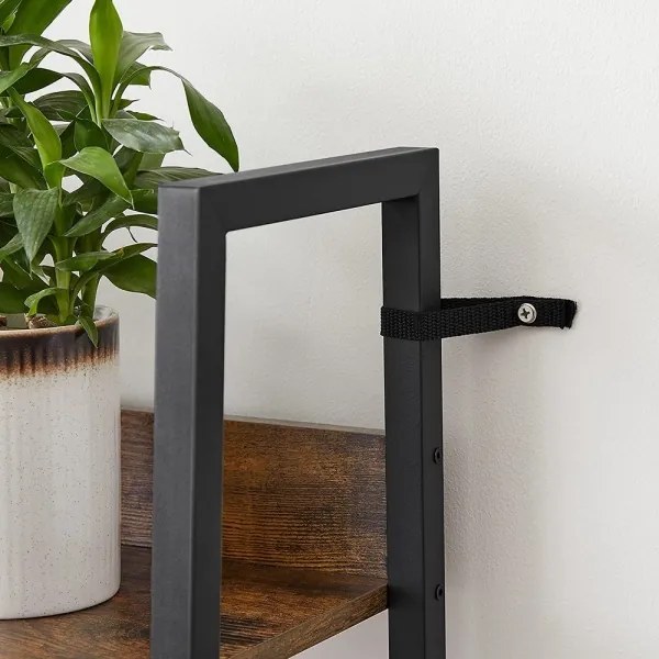 Knižnica NAVARO hnedá/čierna