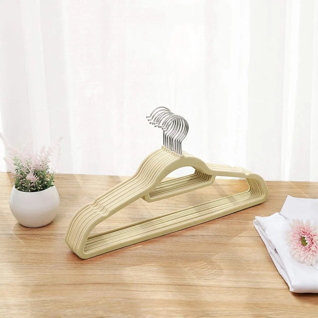 Zamatové ramienko Maxi 60 ks béžové