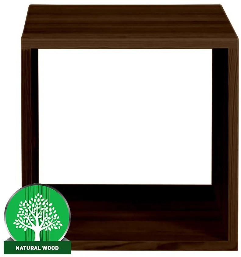 Regál box - otvorený borovica morená hnedý