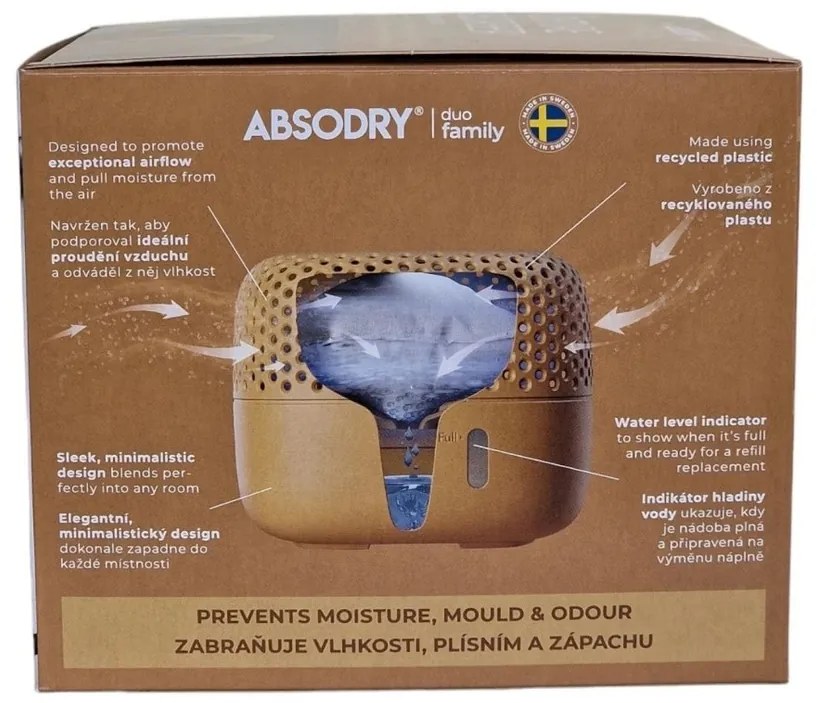 Everbrand pohlcovač vlhkosti Absodry Duo Family Bag 3-series, do 30 m3, Chantarelle