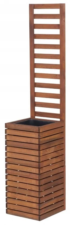 Homerzo Záhradný kvetináč s mriežkou na popínavé rastliny 36,5 x 140 cm - antracit