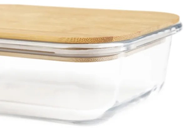 Nádoba BAMBOU sklenená s bambusovým vekom 890906