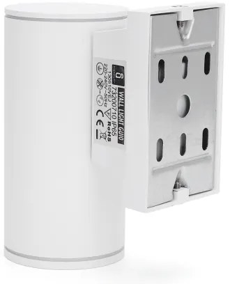 Aigostar - Vonkajšie nástenné svietidlo 1xGU10/230V biela IP65 guľatý