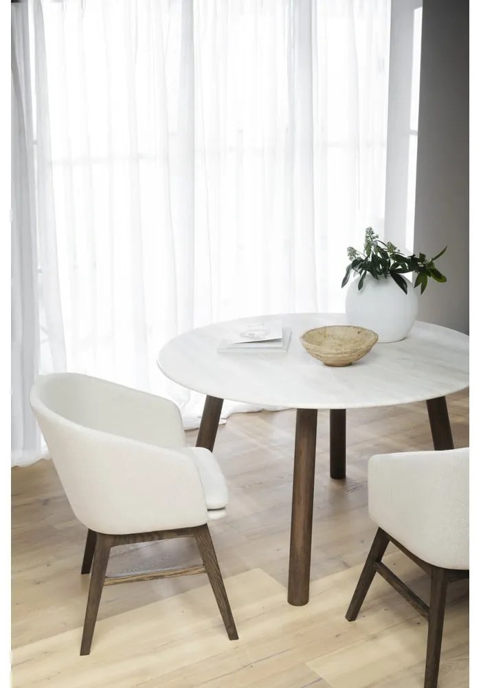 Béžové čalúnené jedálenské kreslá v súprave 2 ks Windham – Rowico