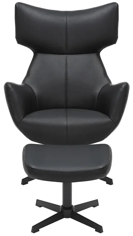 Kreslo VOGUE otočné o 360° čierne