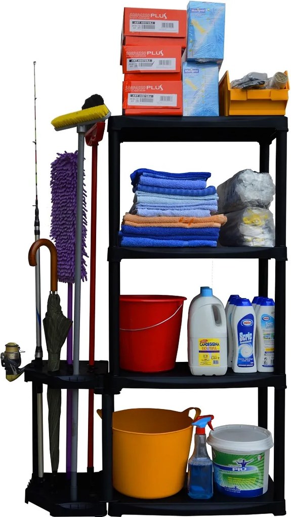 ARTPLAST Set regál 600x300x1330 mm, 4 police a rohový držiak