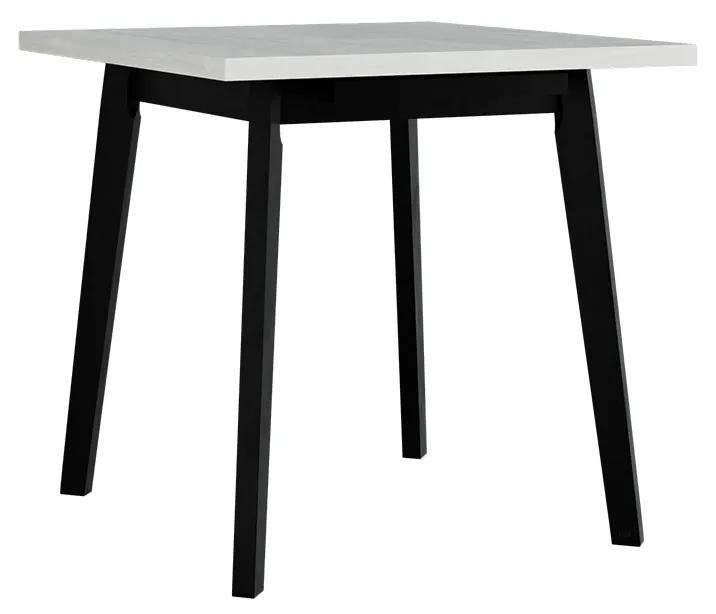 Rozkladací štvorcový stôl Harry 80 x 80/110 I L, Morenie: biela - L, Farby nožičiek: sonoma