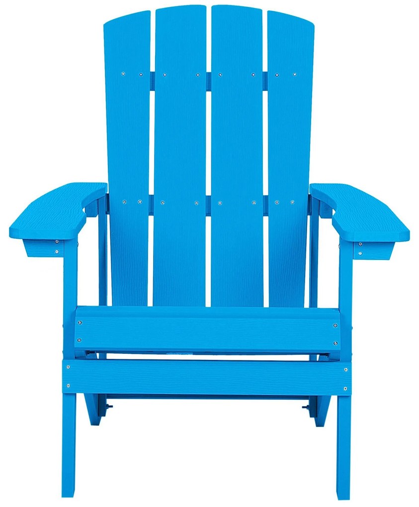 Záhradná stolička v modrej farbe ADIRONDACK Beliani