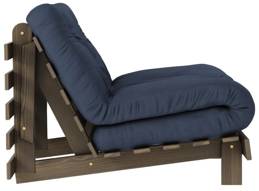 Tmavomodré kreslo Roots – Karup Design