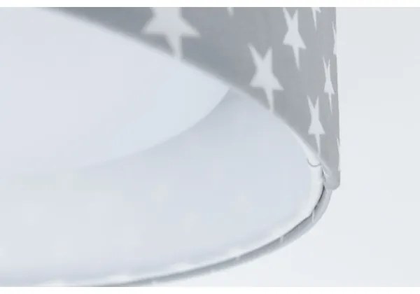 LED Stmievateľné svietidlo GALAXY KIDS LED/24W/230V hviezdičky šedá/biela + DO