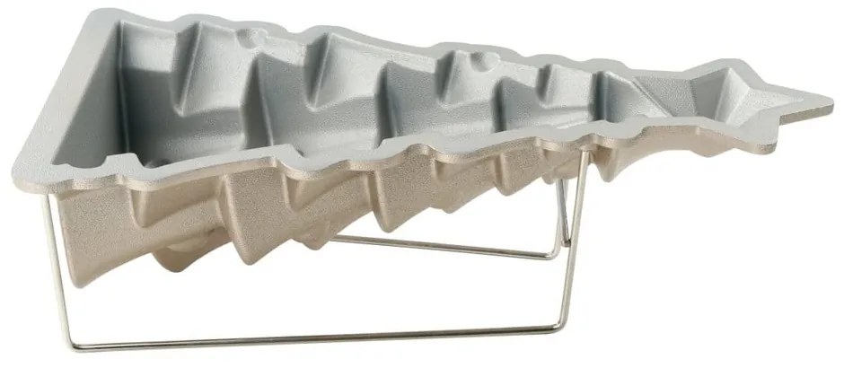 Béžová hliníková forma na pečenie Dr. Oetker White Christmas Baking, 16 x 26 cm