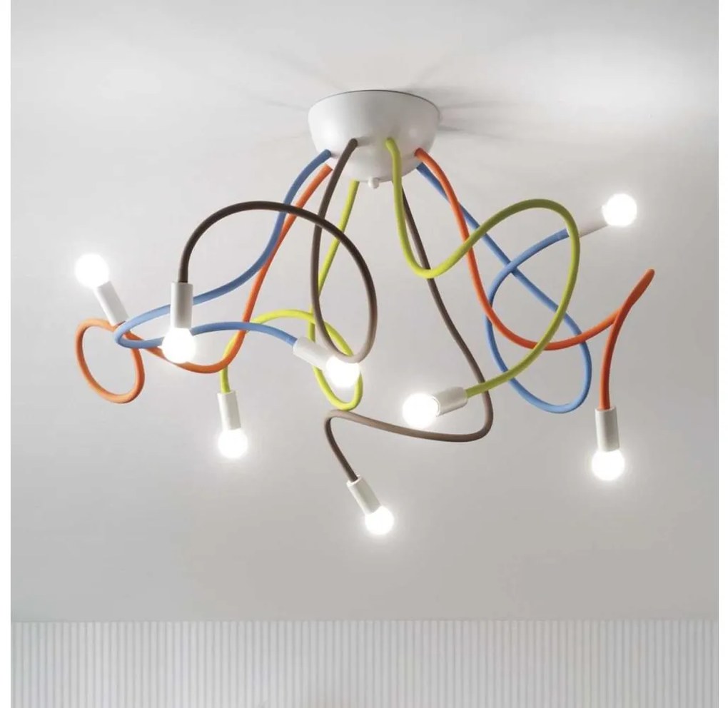 Ideal Lux - Luster na tyči MULTIFLEX 8xE14/28W/230V