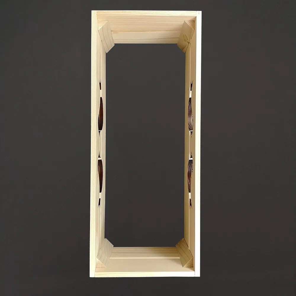 AMADEA Drevený obal s hrantíkom s vtáčikmi, 52x21,5x17cm, český výrobok