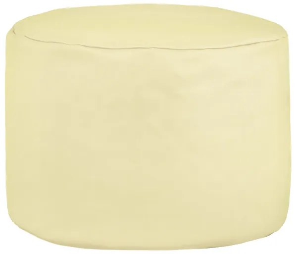 Taburetka Cilindro Krémová ekokoža