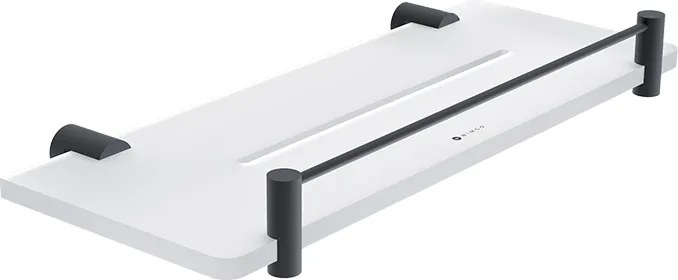 Nimco Polica IXI s ohrádkou, 30 cm BORMO čierna - BRC X430-X-90