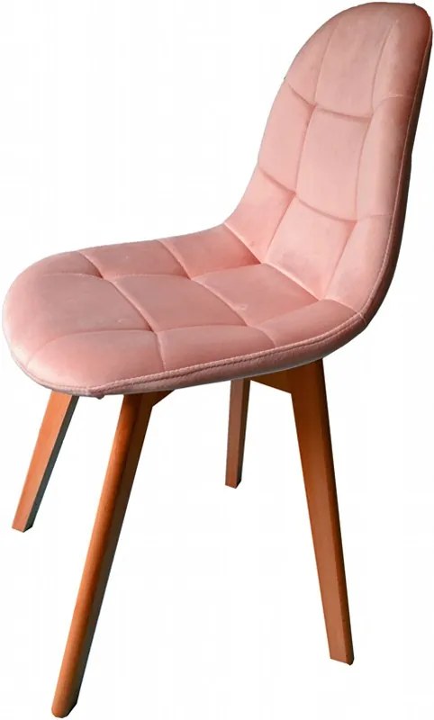 DomTextilu Pohodlná jedálenská stolička púdrovo ružovej farby 24513