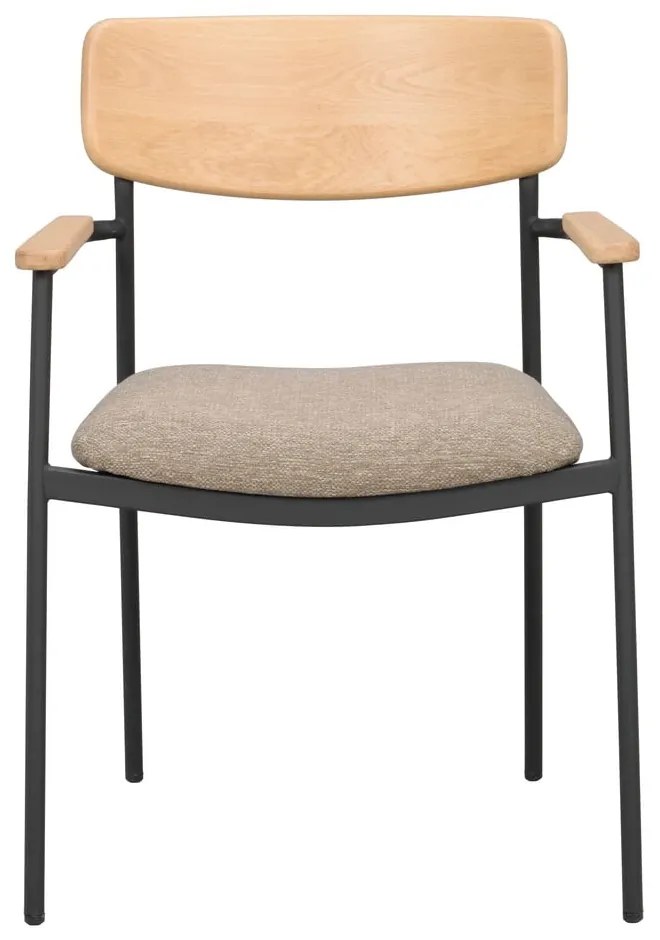 Jedálenská stolička v béžovo-prírodnej farbe v súprave 2 ks Maymont – Rowico