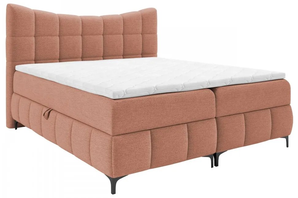 Manželská kontinentálna posteľ Zelfa, Rozmer postele: 140x200, Dostupné poťahy: Freya 210.03