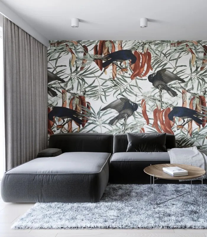 WALLCOLORS Crows wallpaper - tapeta POVRCH: Prowall Sand