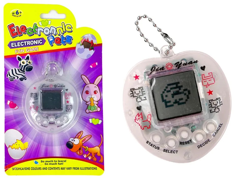 LEAN TOYS Elektronická hra Tamagotchi Pet - transparentná