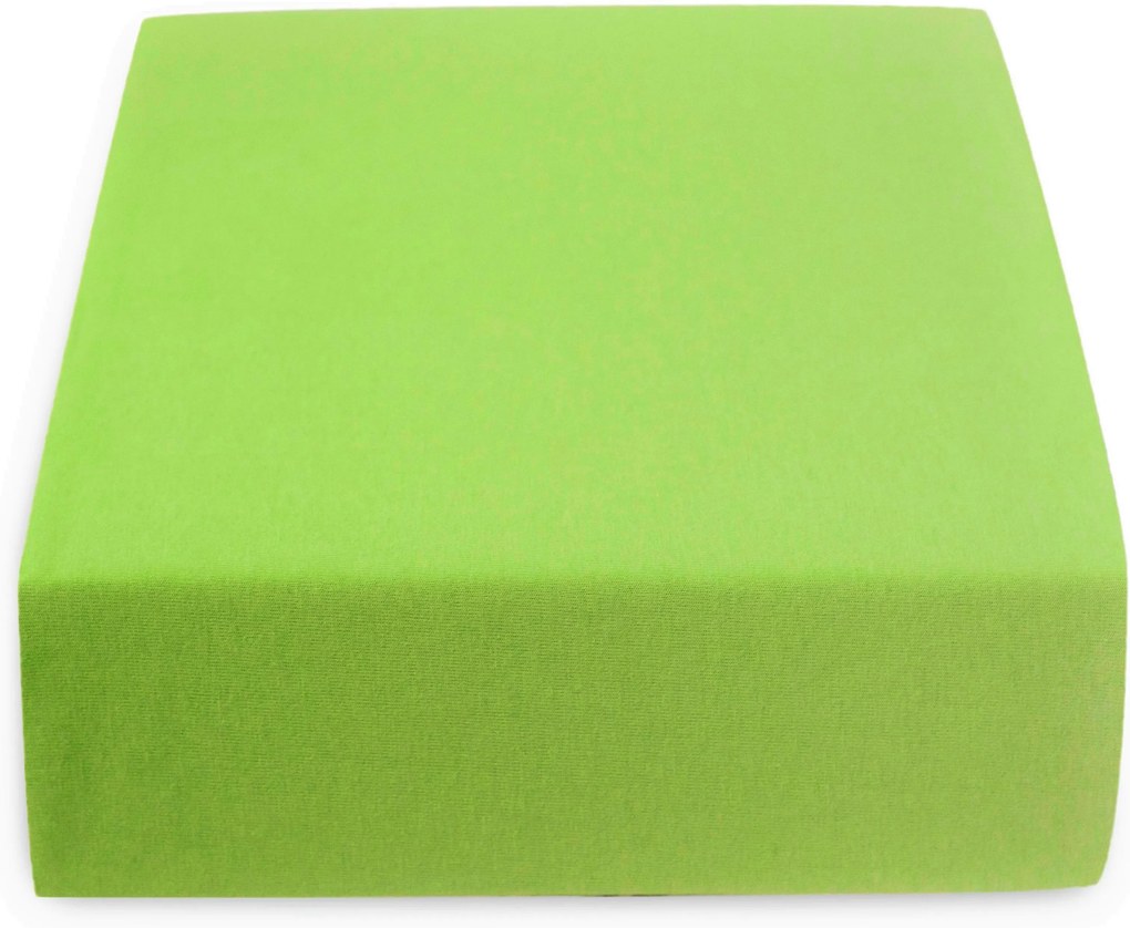 Jersey plachta do detskej postieľky CLASSIC zelená 60x120 cm