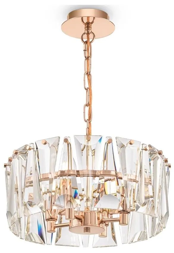 Maytoni MOD043PL-04G - Luster na reťazi PUNTES 4xE14/60W/230V zlatá