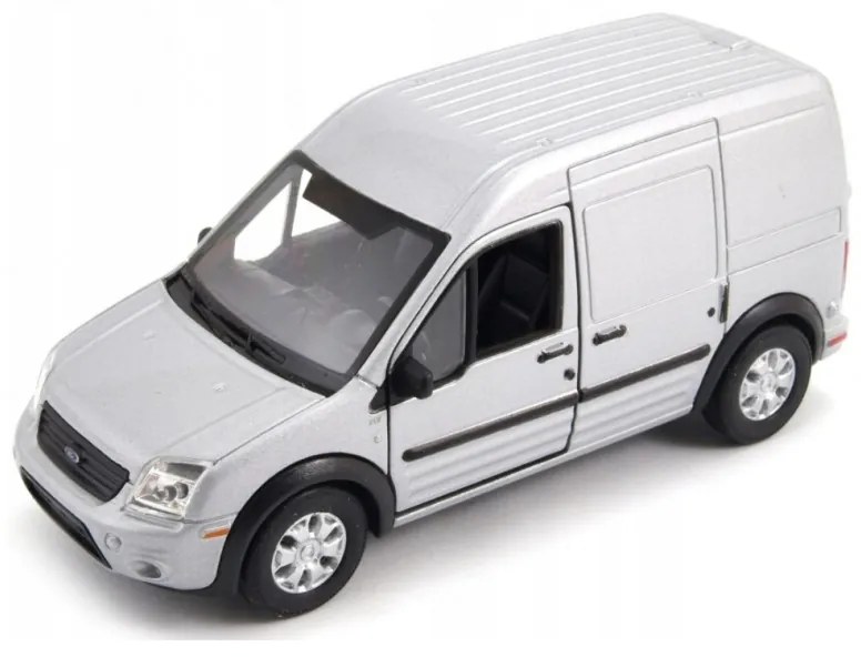 008805 Kovový model auta - Nex 1:34 - Ford Transit Connect Strieborná