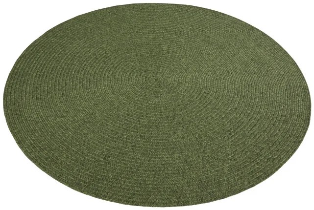 Koberec Hanse Home Braided Trenzado zelený kruh