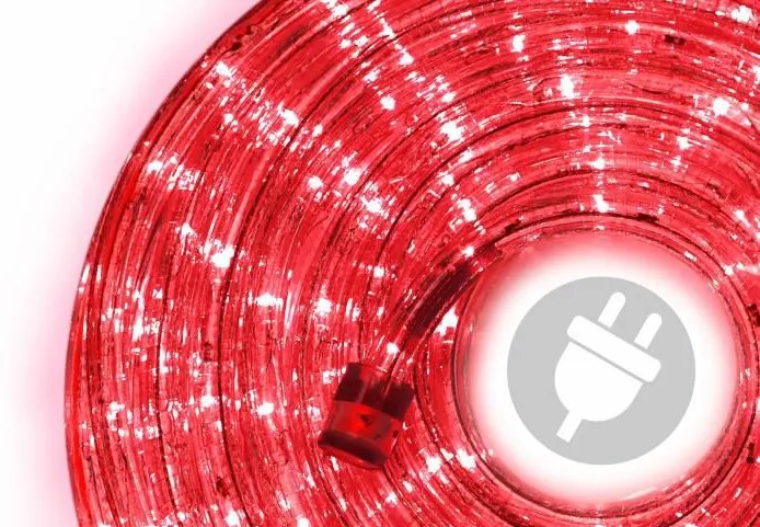 Nexos 822 LED svetelný kábel 20 m - červená, 480 diód