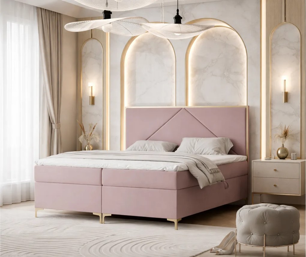 ČALÚNENÁ POSTEĽ S MATRACOM BELINE 140X200